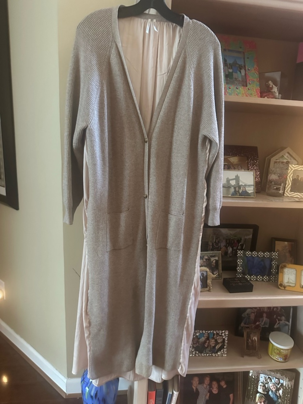 Anthropologie cream duster 1X